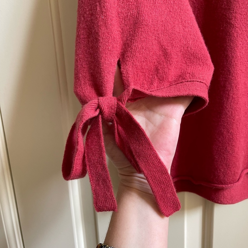 Velvet by Graham & Spencer Nicolette Cashmere Tie-Sleeve Sweater - Picture 4 of 9